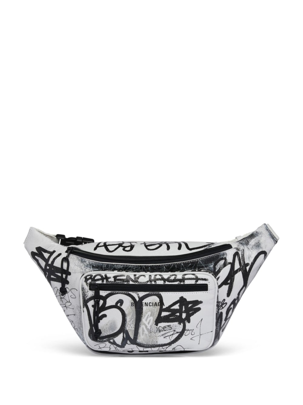 graffiti-print belt bag - 1