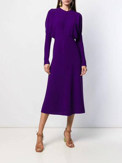 Victoria Beckham puffled sleeves dolman midi-dress outlook