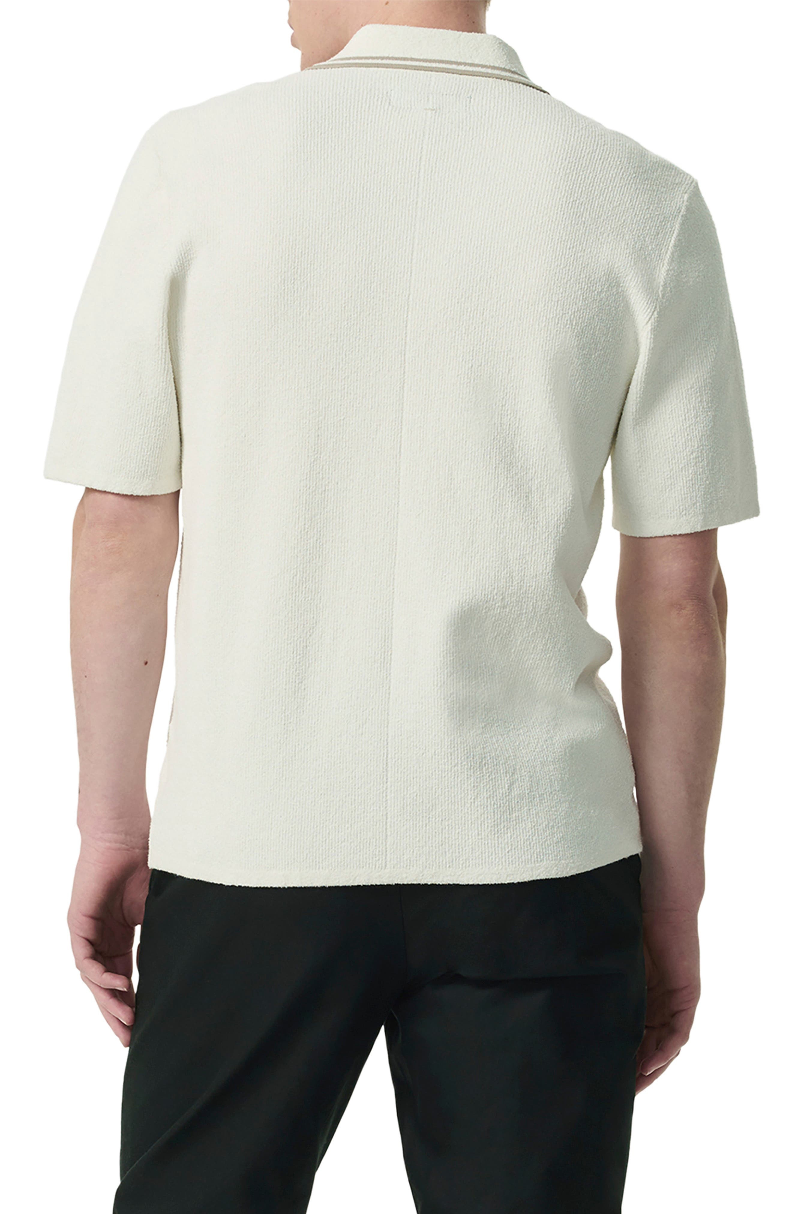 rag & bone Johnny Toweling Rib Polo in Ivory at Nordstrom - 2