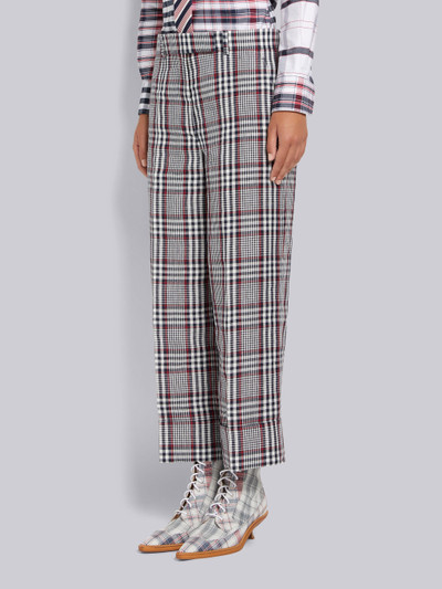 Thom Browne Multicolor Gingham Crispy Linen Sack Trouser outlook