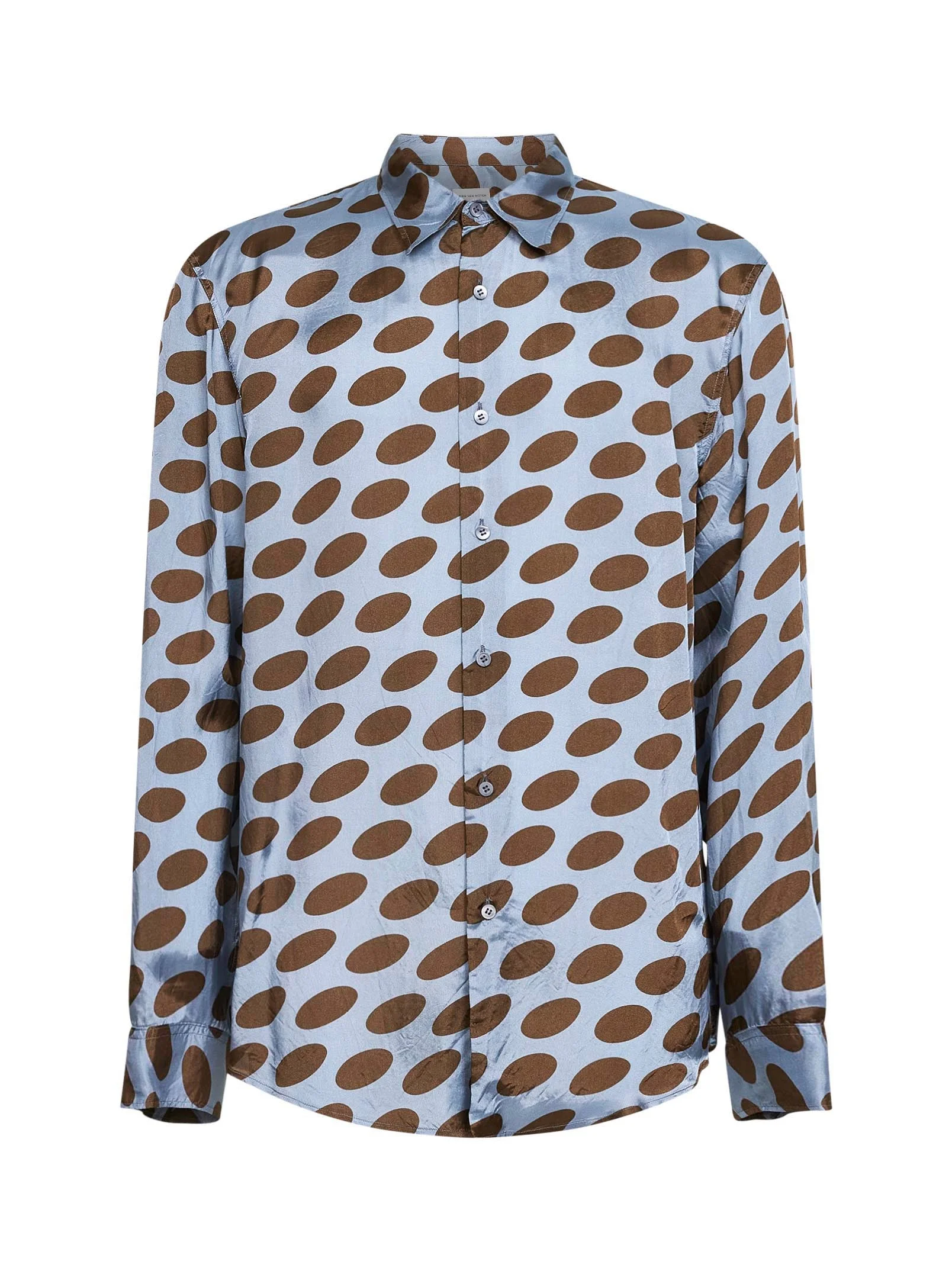 Steel cupro Soft Ellipses-printed shirt - 1