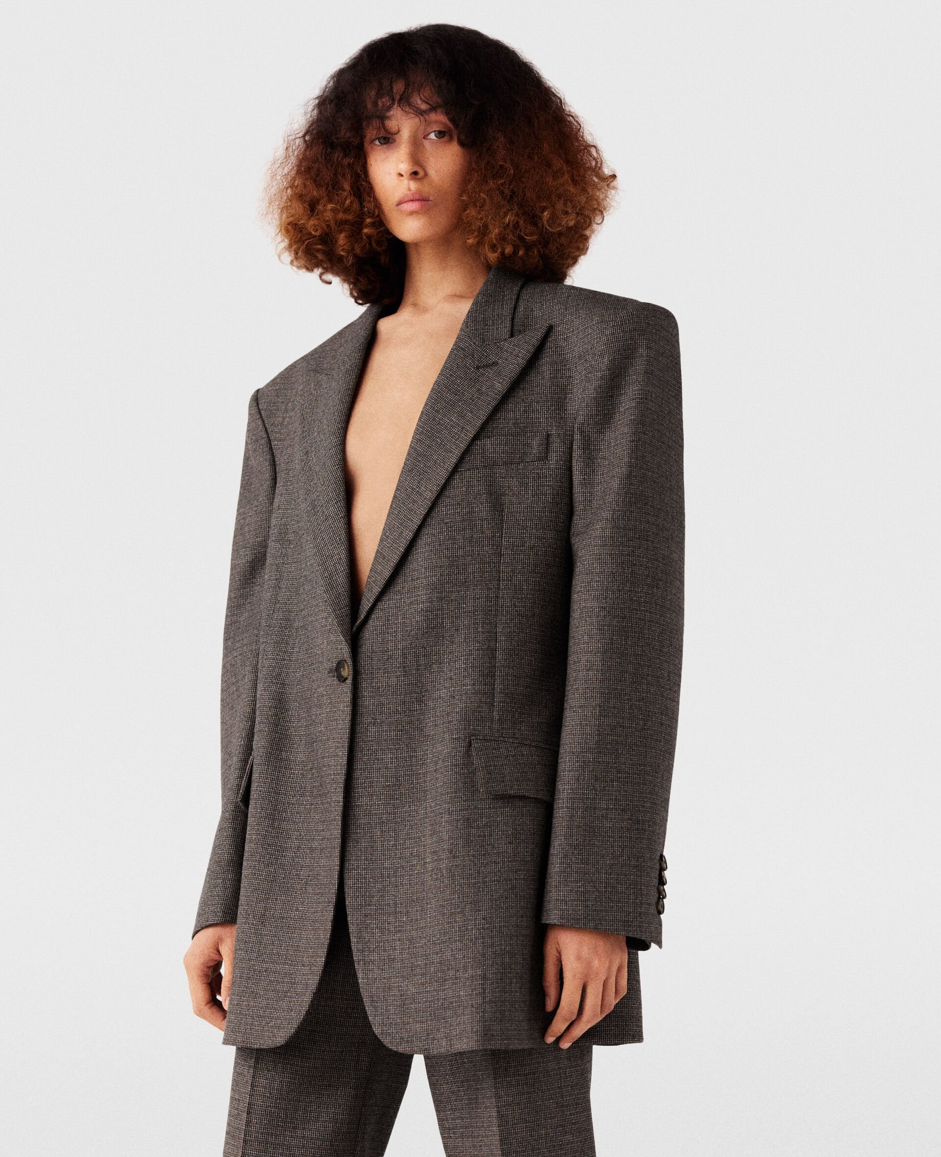 Oversized Single-Breasted Blazer - 5