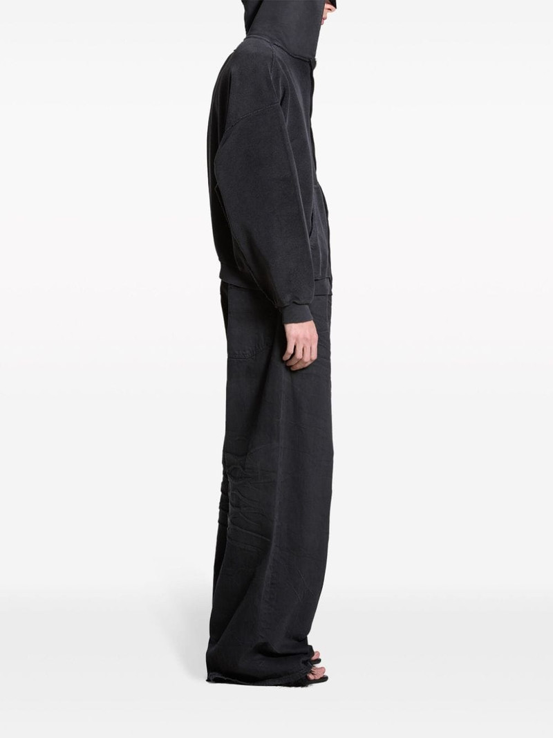 BALENCIAGA Inside Out cotton zipped hoodie outlook