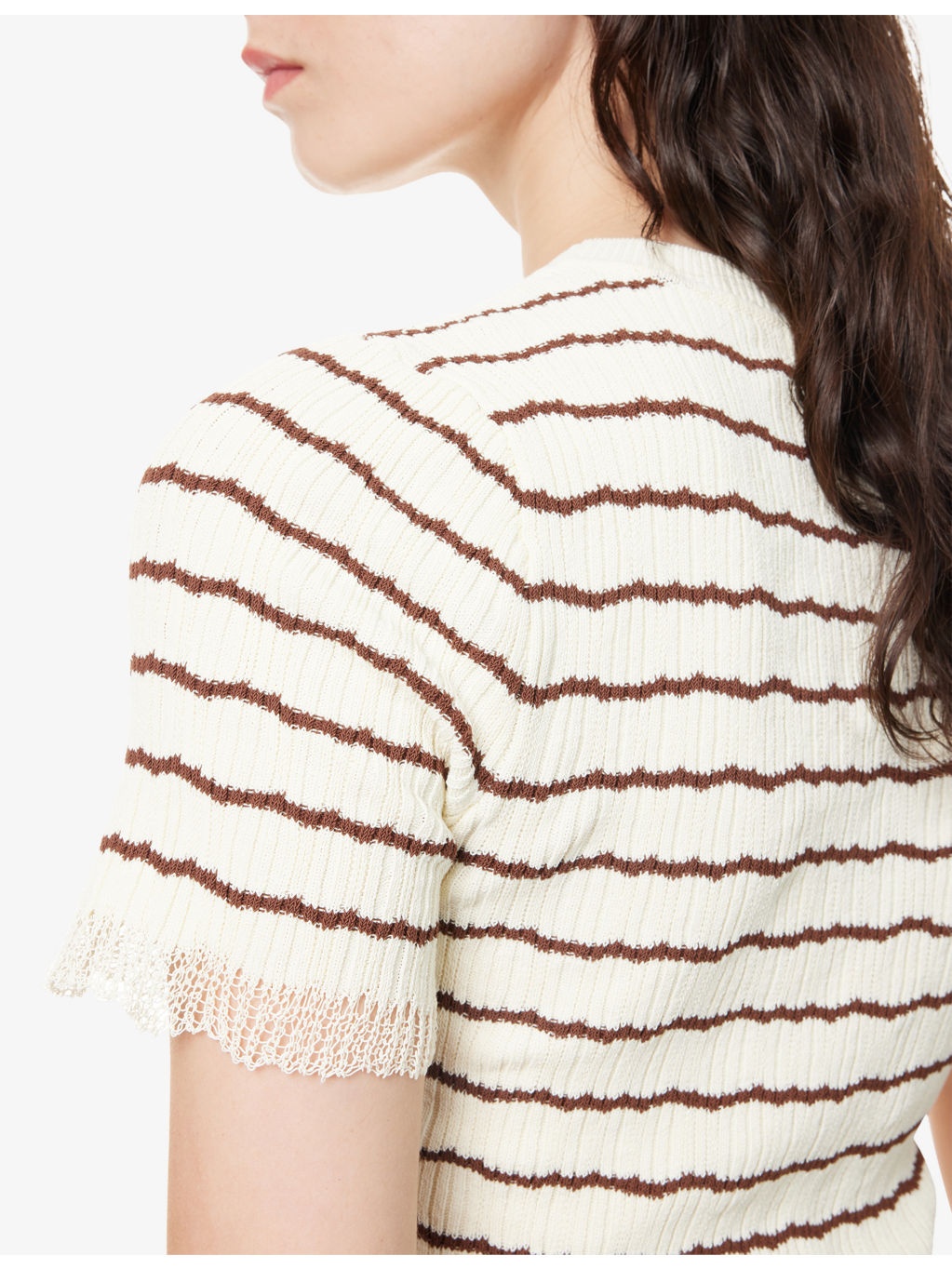 Chiara Striped Cotton-Blend Ribbed Knit Top - 5