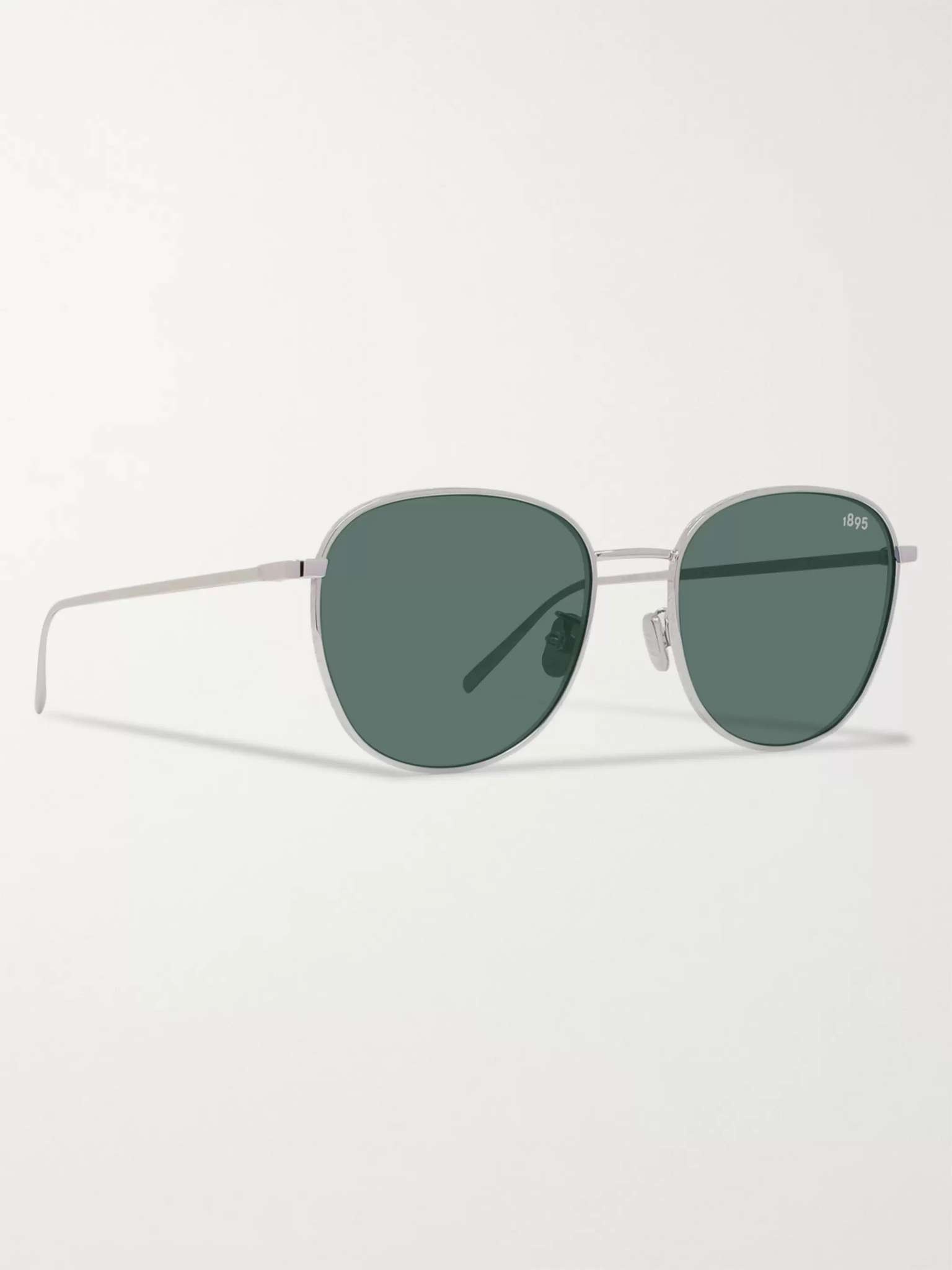 Round-Frame Silver-Tone Sunglasses - 2