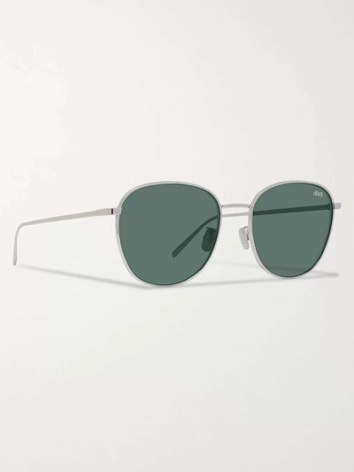 Berluti Round-Frame Silver-Tone Sunglasses outlook