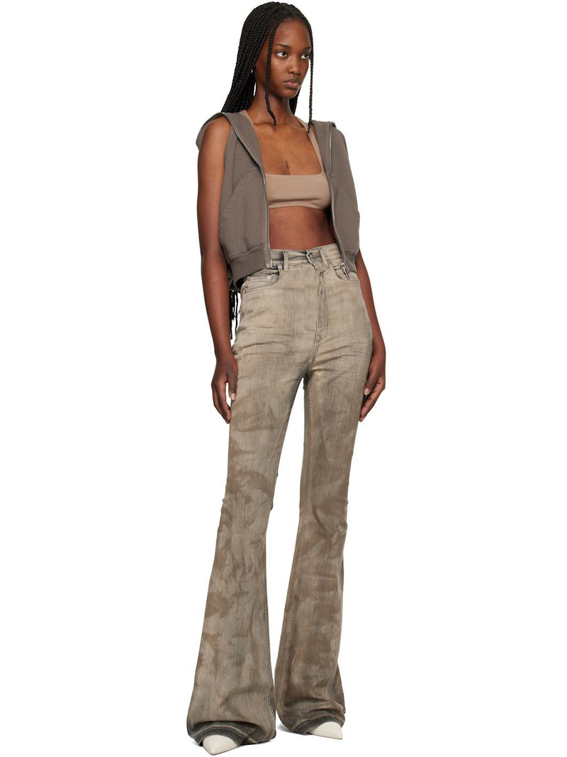 Rick Owens DRKSHDW Gray Temple Bolan Bootcut Jeans outlook