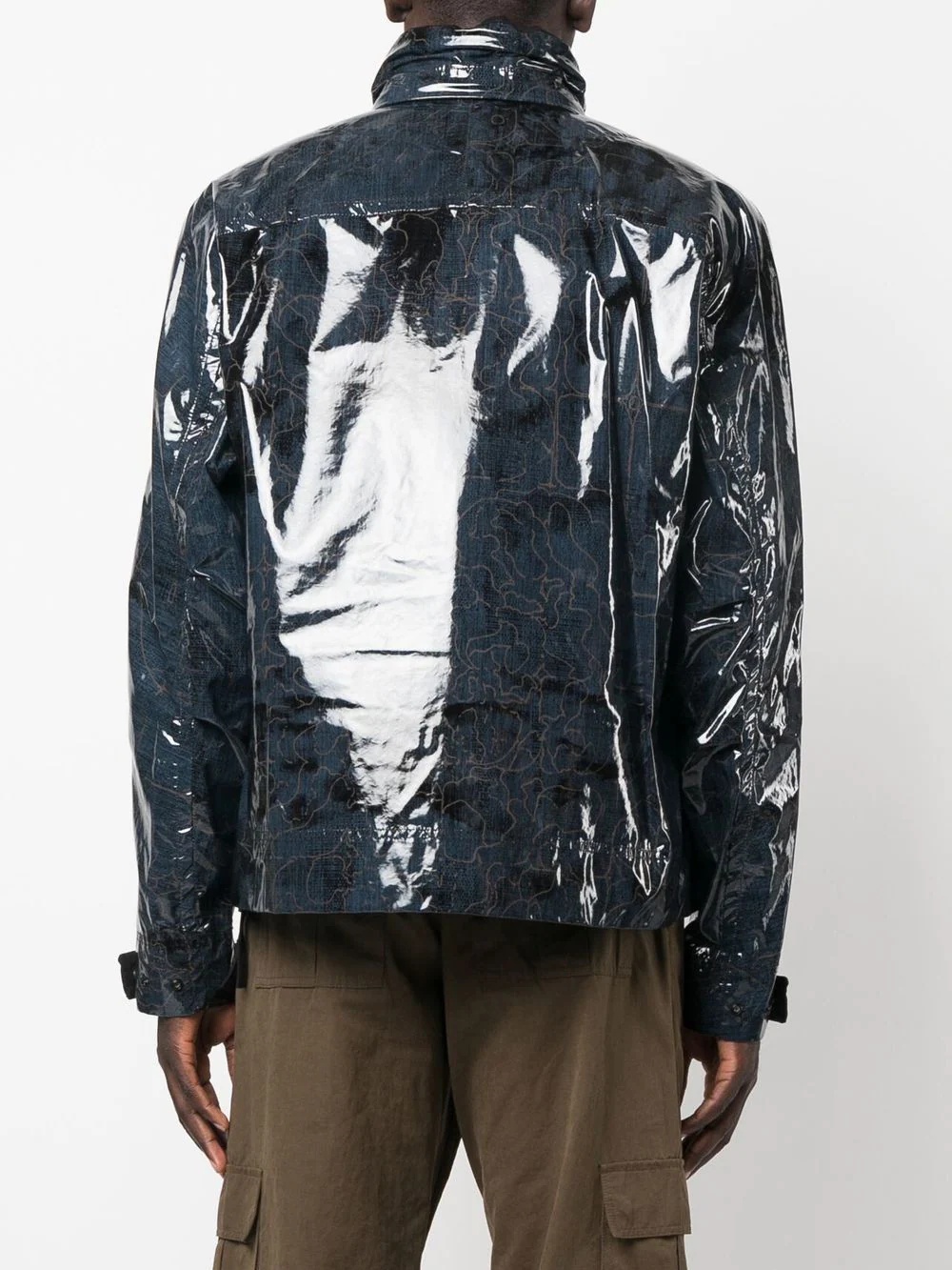 graphic-print layered padded jacket - 4