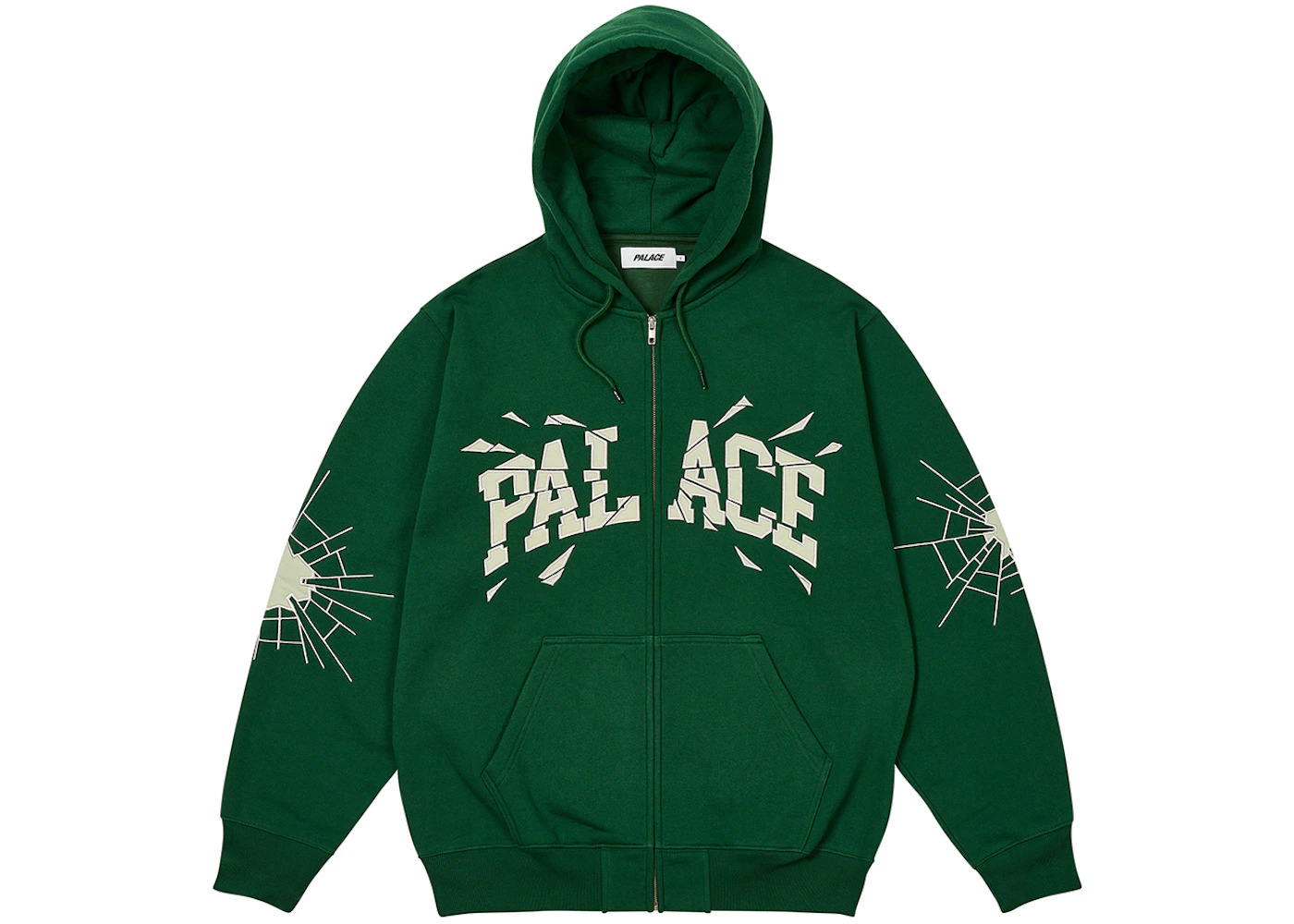 Palace Shatter Zip Hood Racey Green - 1