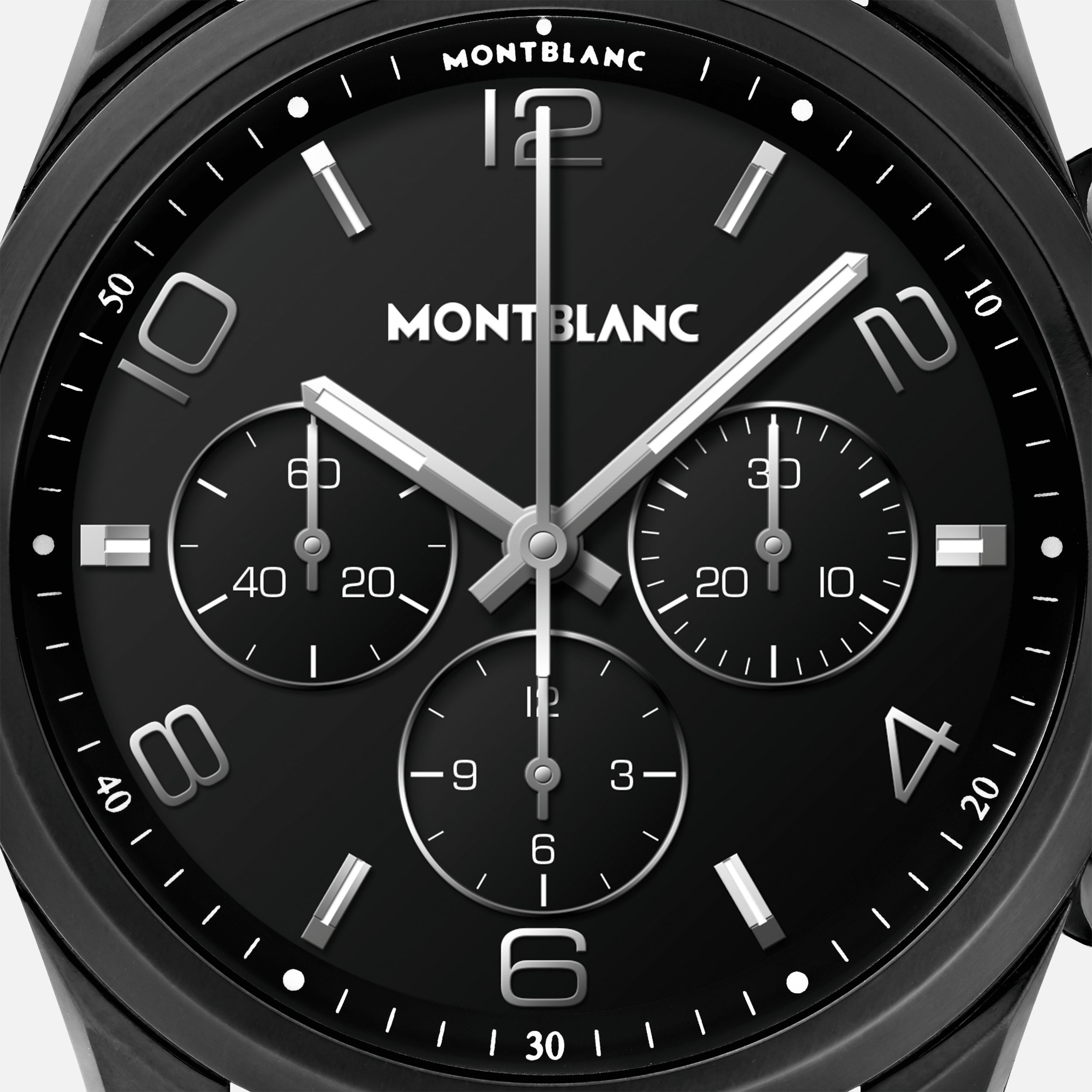 Montblanc Summit 2+ Smartwatch - Black with Rubber Strap - 3