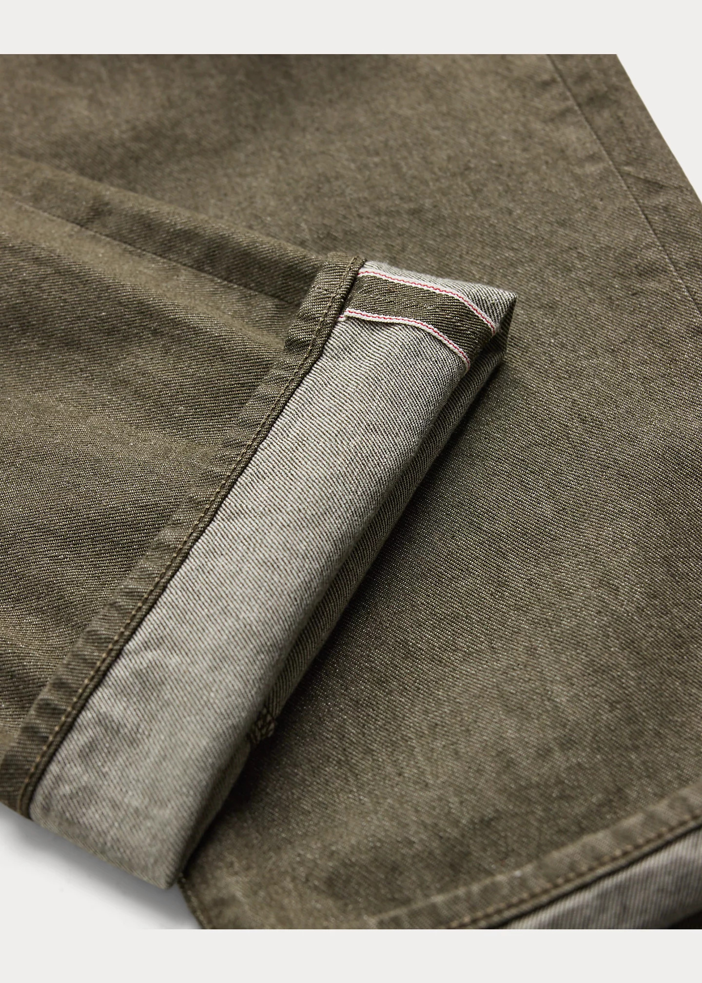 Vintage 5-Pocket Olive Selvedge Jean - 5