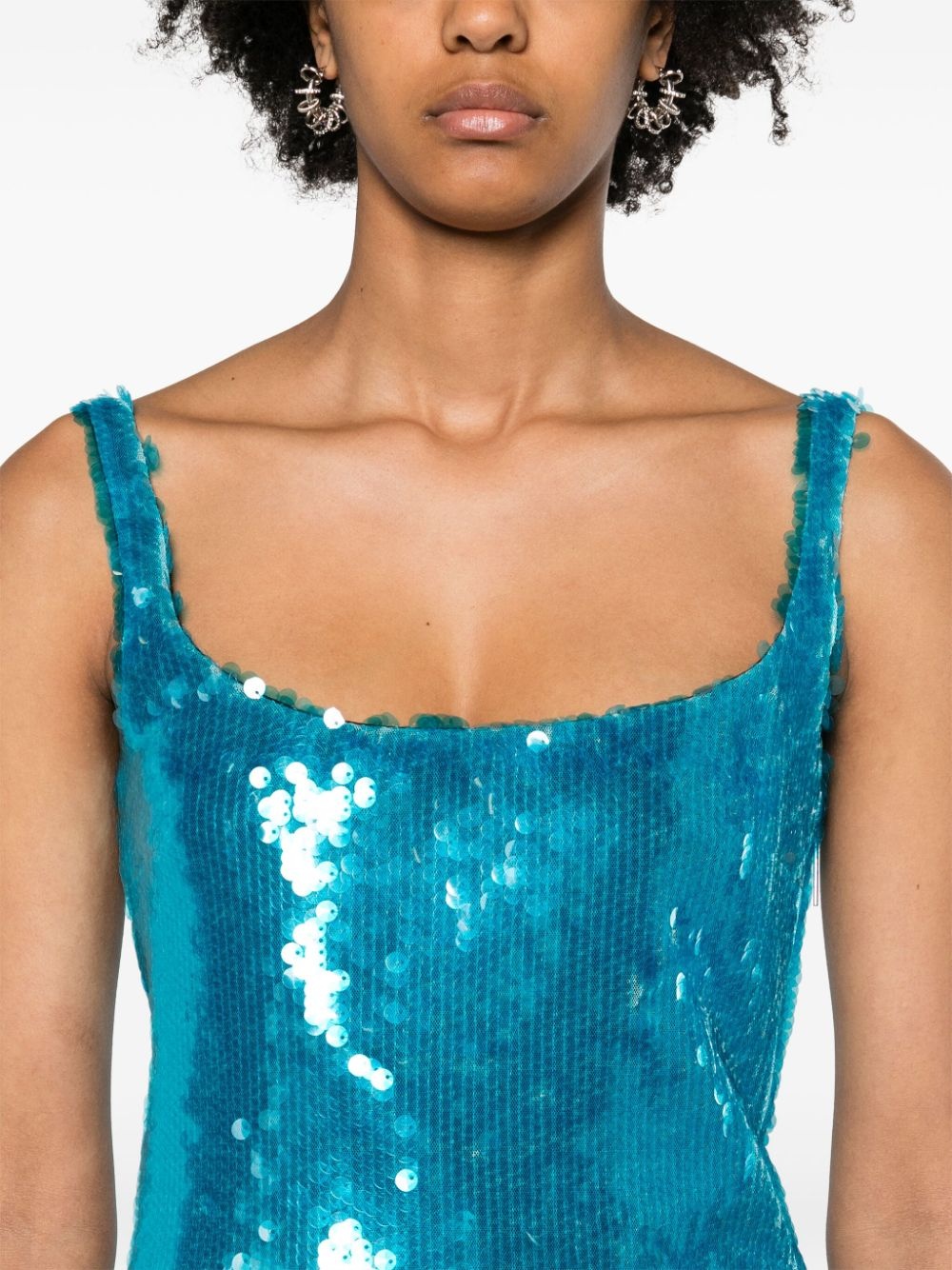 Hornet sequinned tank top - 5