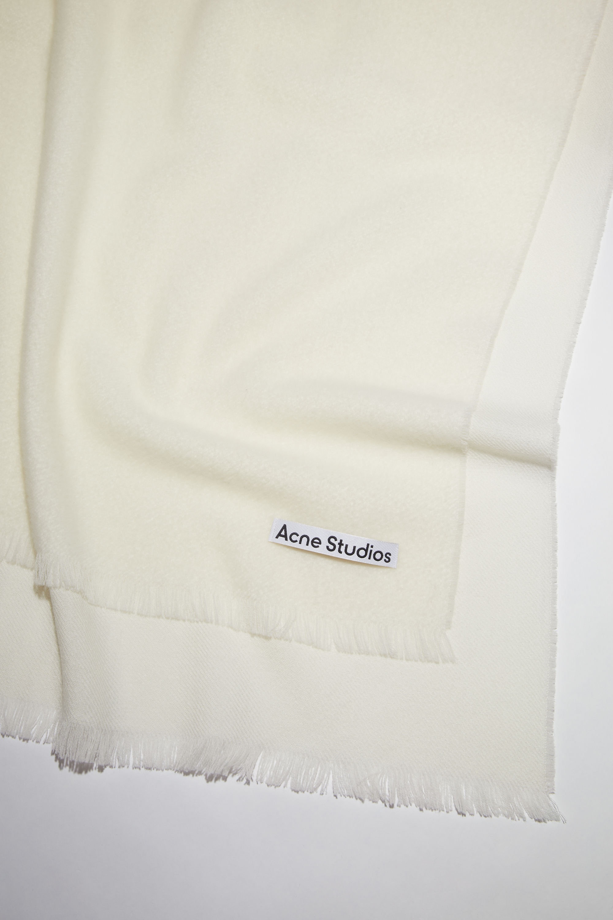Soft wool scarf - Cream beige - 4