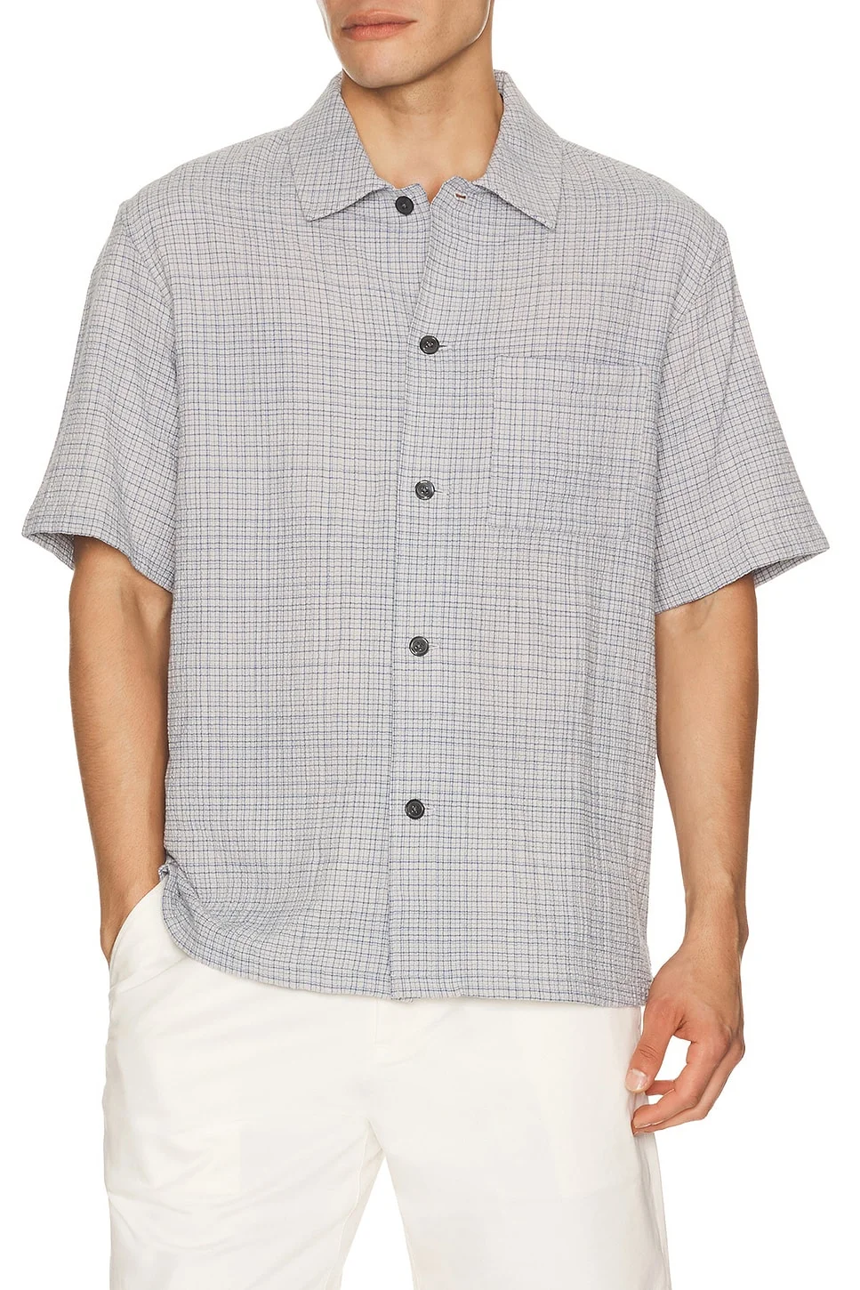 Mini Texture Check Shirt - 1