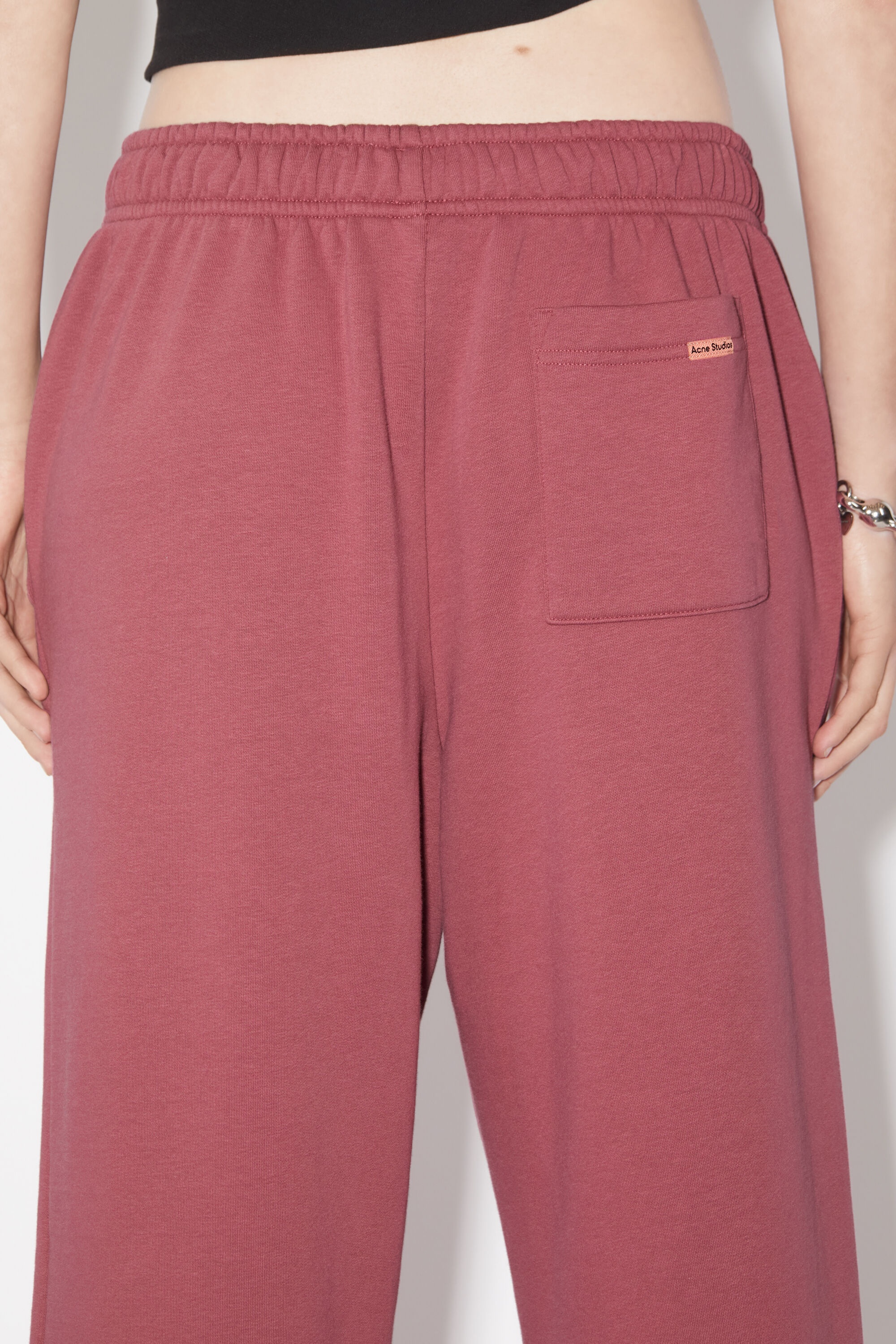 Cotton sweatpants - Rosewood red - 4