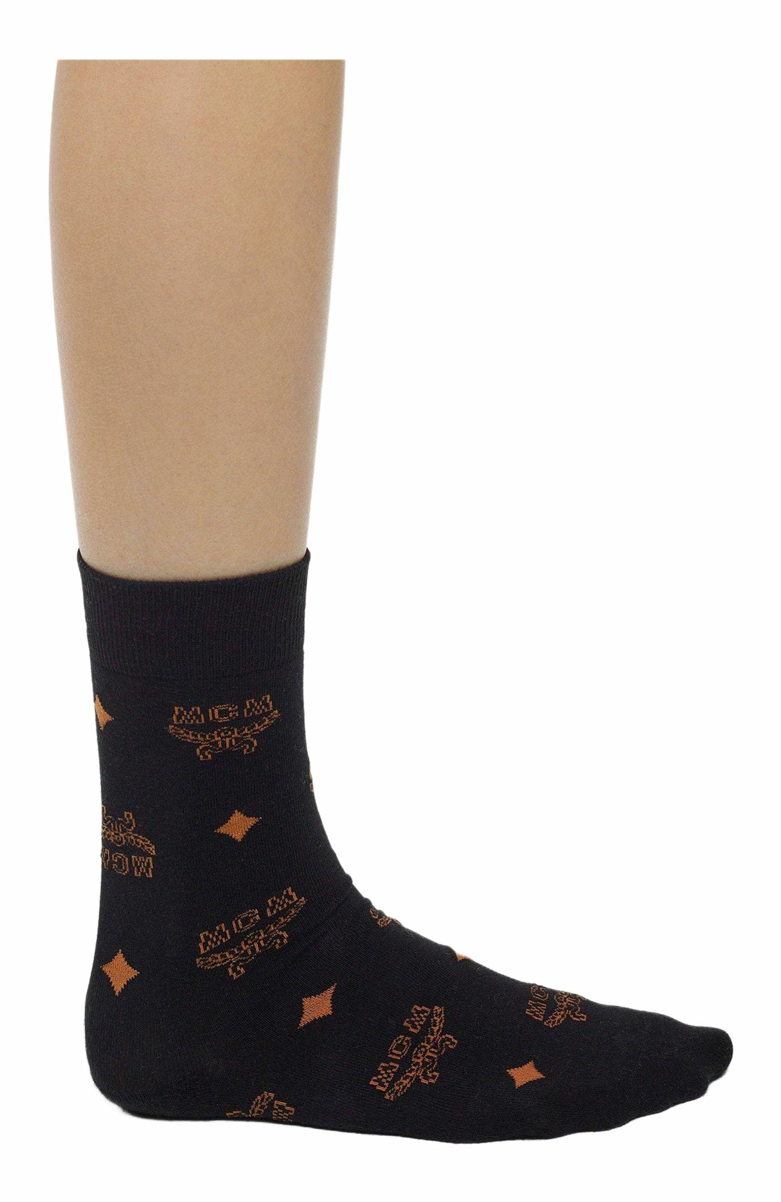 MCM Monogram Knit Socks in Black at Nordstrom - 5