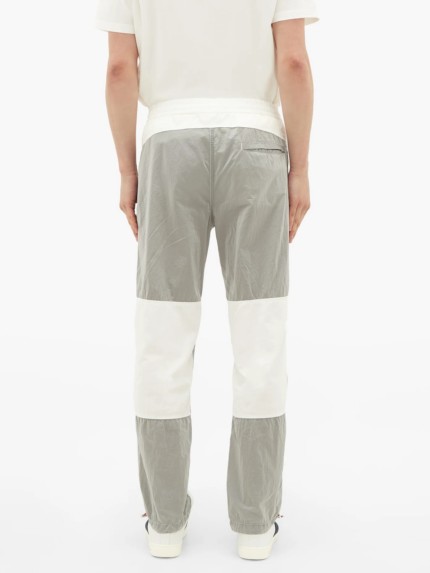 Panelled cotton track pants - 5