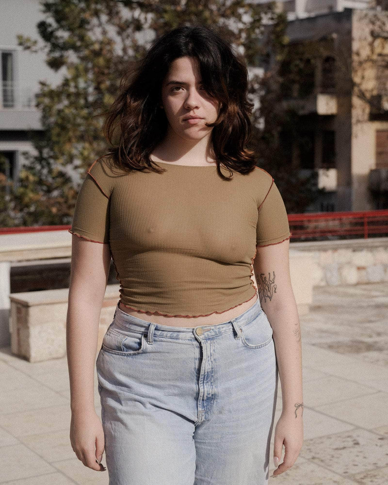 Vein Tee Shirt - Fine Organic Cotton Rib 1