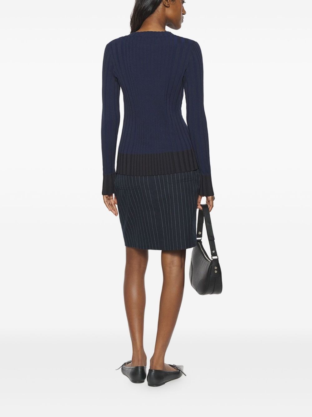 ribbed long-sleeve sweater - 3