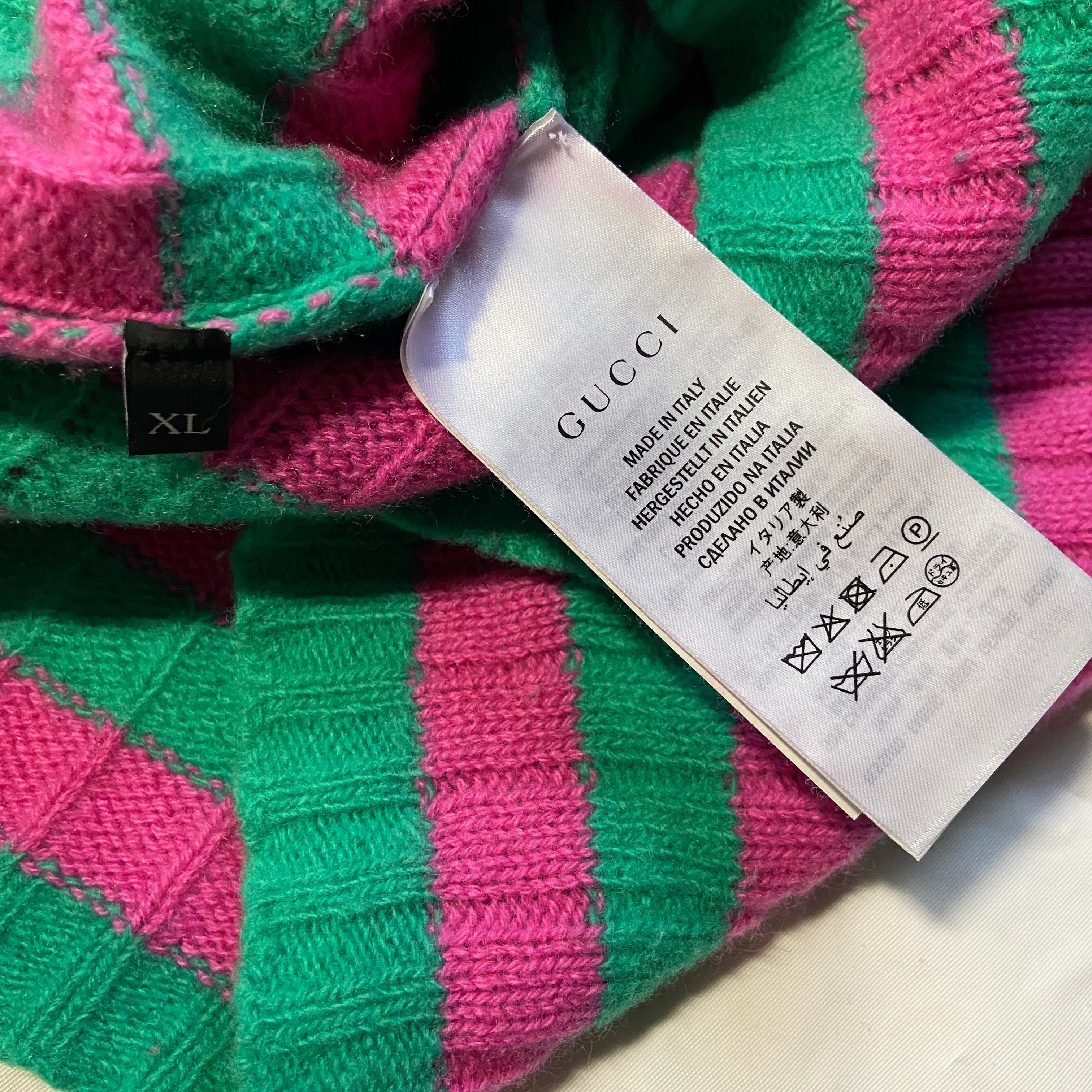 Gucci metalic wool knit crewneck sweater XL - 7