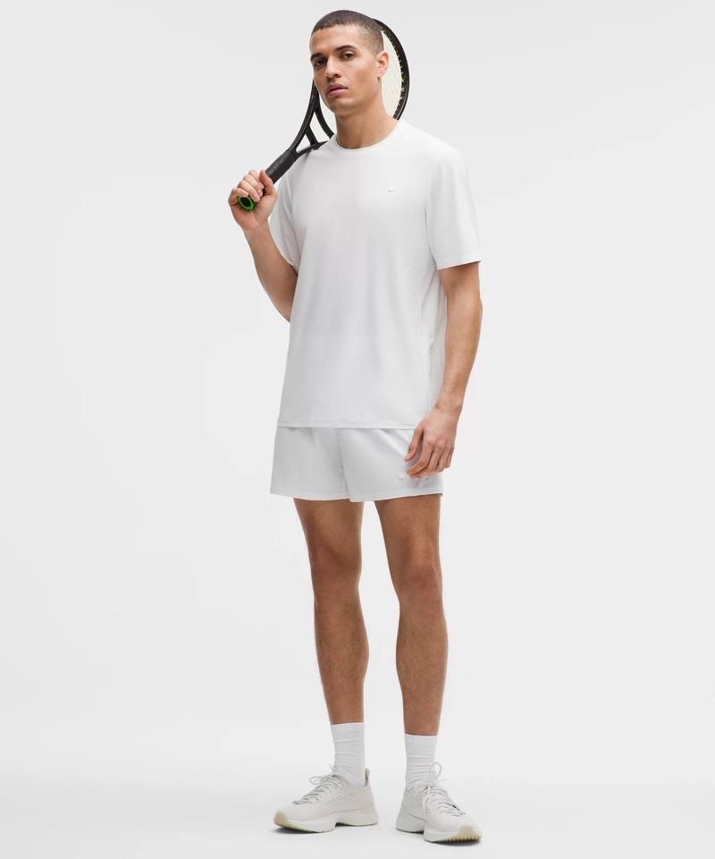 lululemon UV-Protective Striped Mesh Tennis T-Shirt outlook