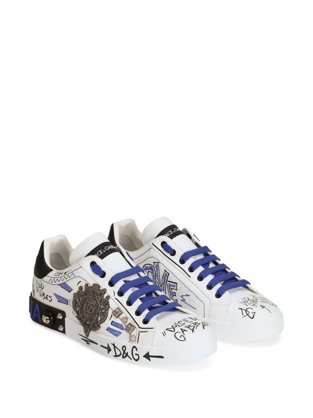 logo-print sneakers - 2