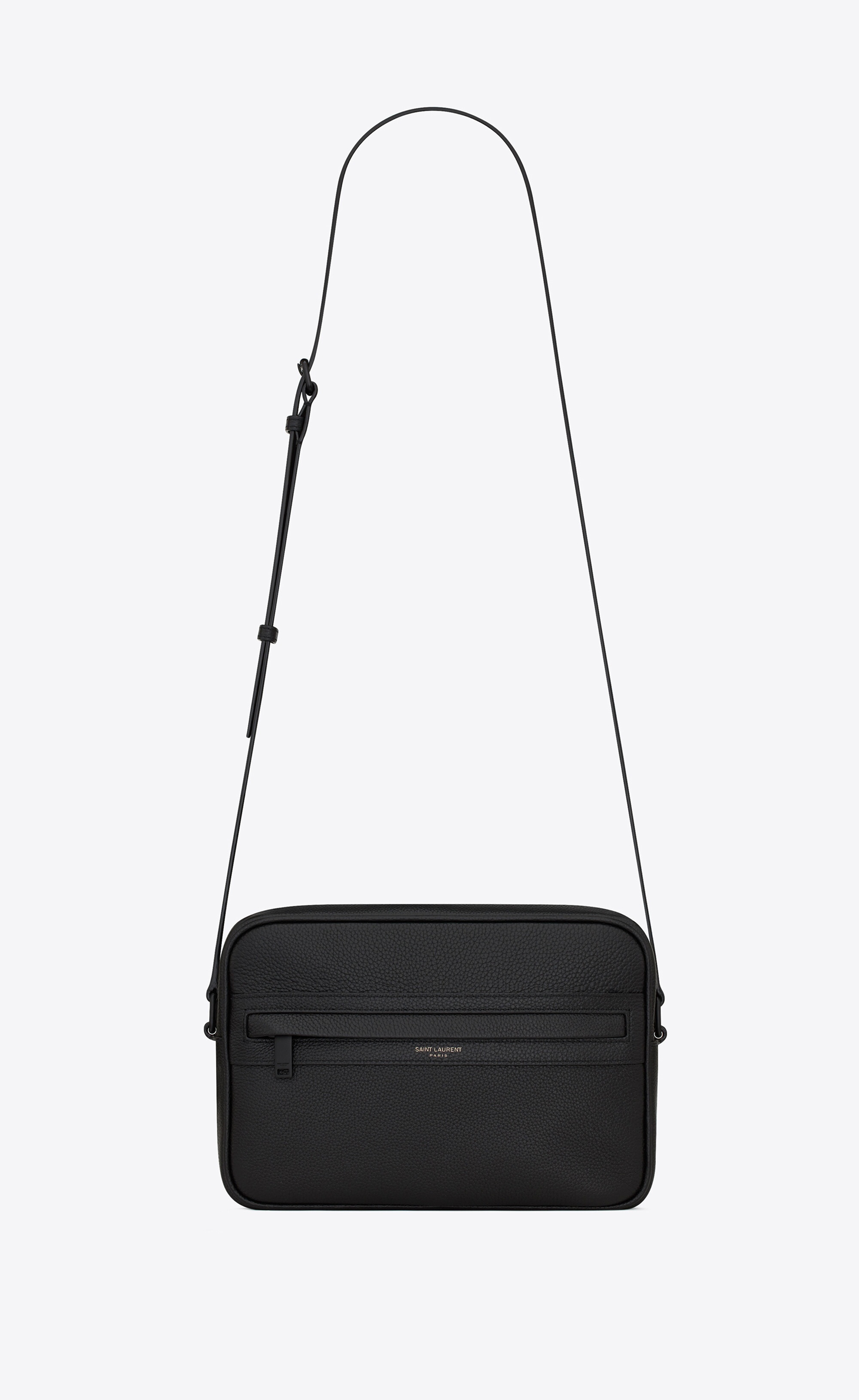 camp camera bag in grained leather - 1