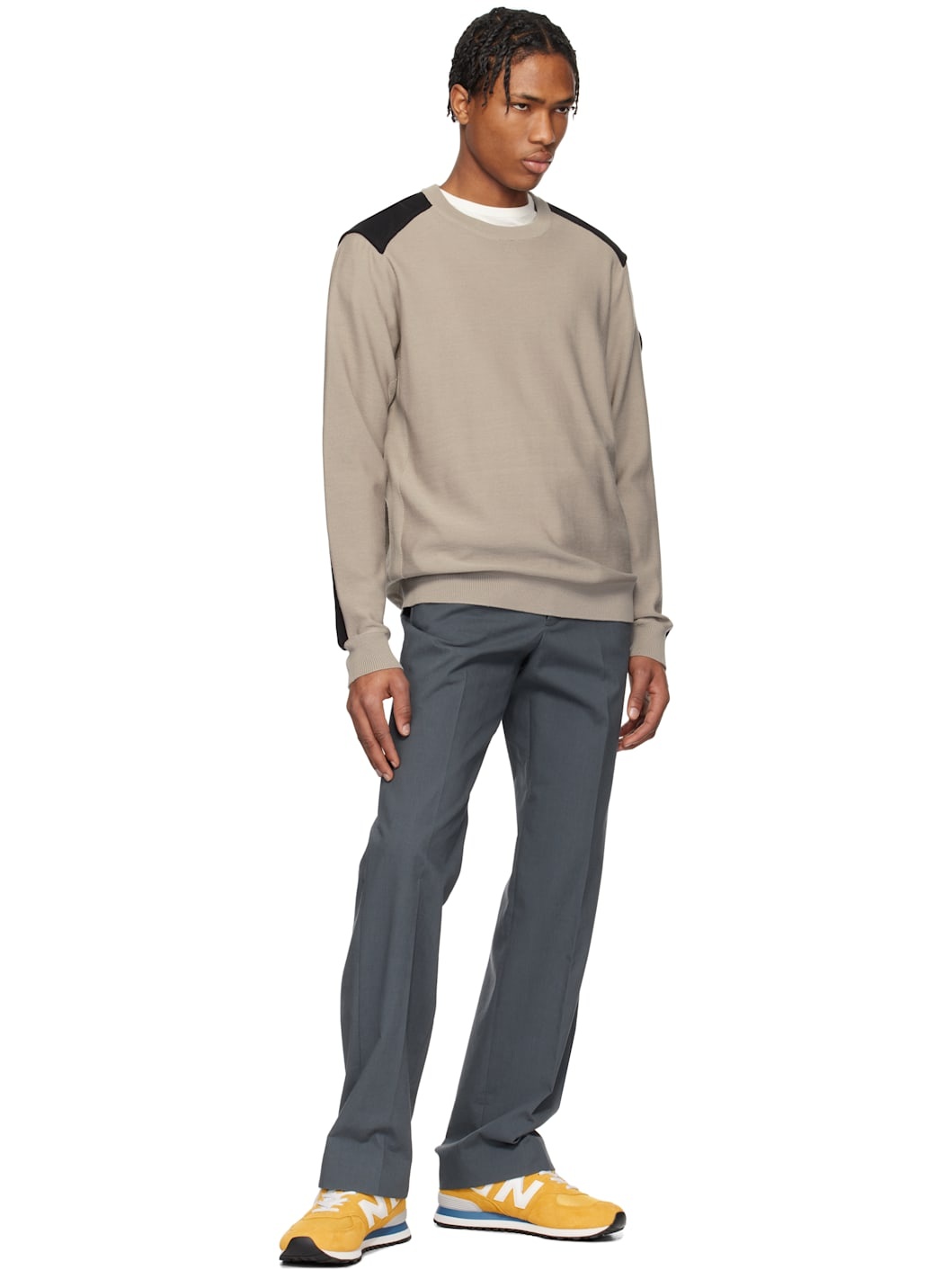 Taupe Dartmouth Crewneck Sweater - 5