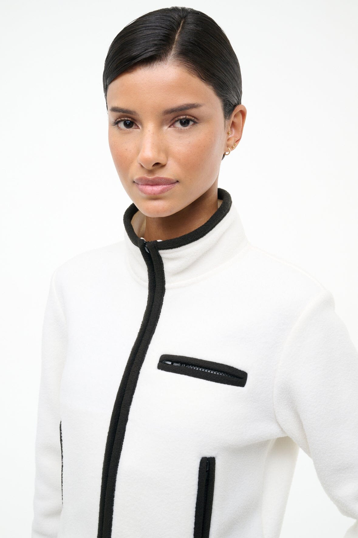 STAUD JETER JACKET IVORY BLACK - 6