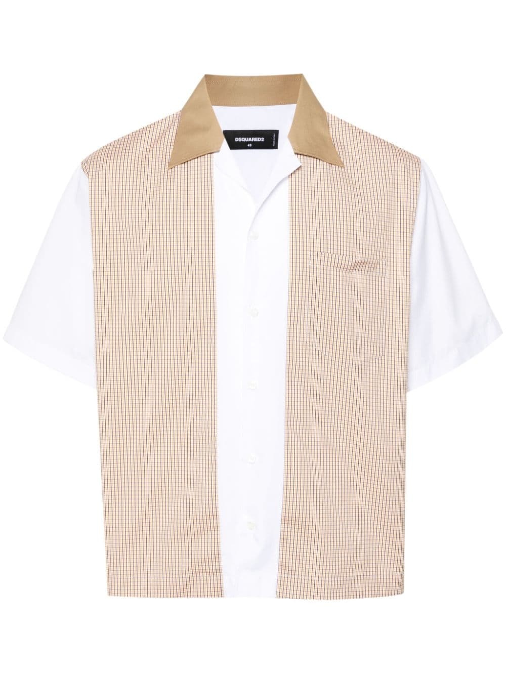 plaid poplin shirt - 1