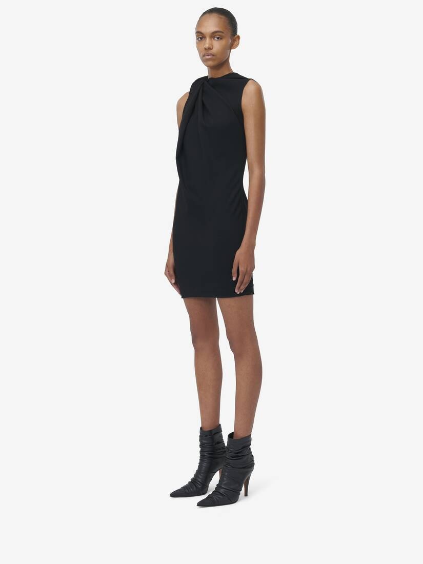 Knot Detail Mini Dress - 4