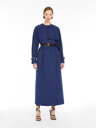 Max Mara CALAO Canvas double-breasted trench coat outlook