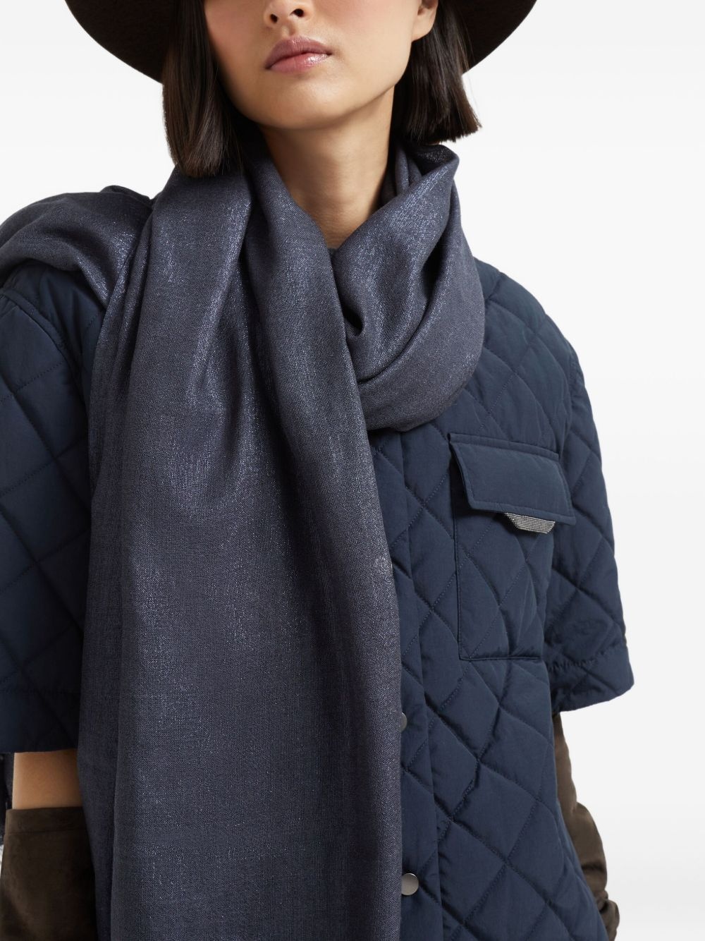 frayed-edge scarf - 5