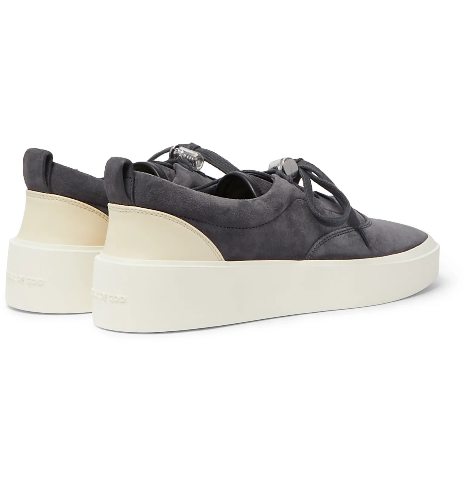 101 Leather-Trimmed Suede Sneakers - 22