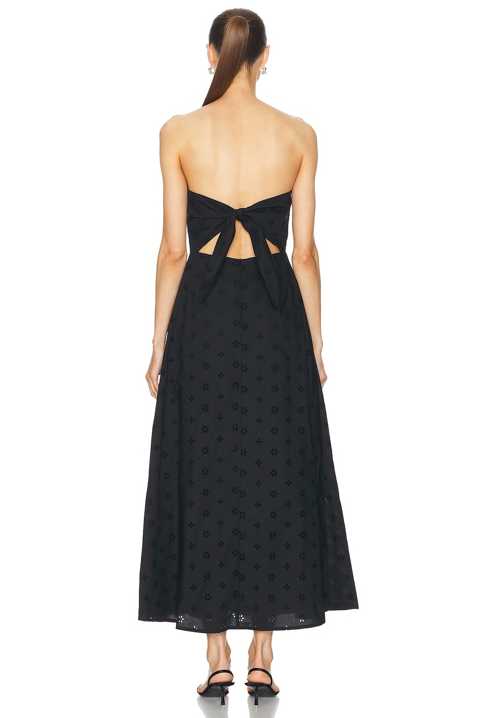 Broderie Strapless Dress - 3