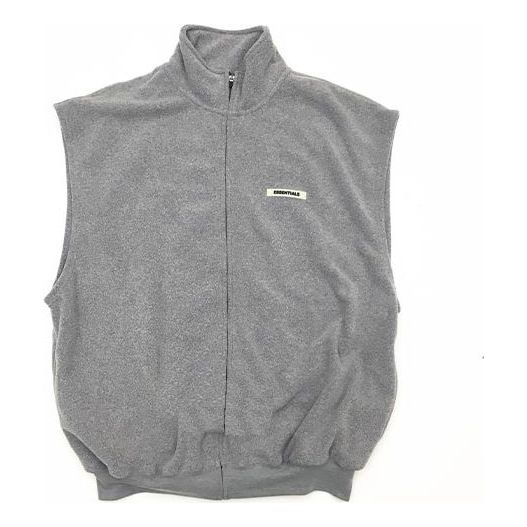 Fear of God Essentials Polar Fleece Vest 'Grey' 201161M185015 - 1