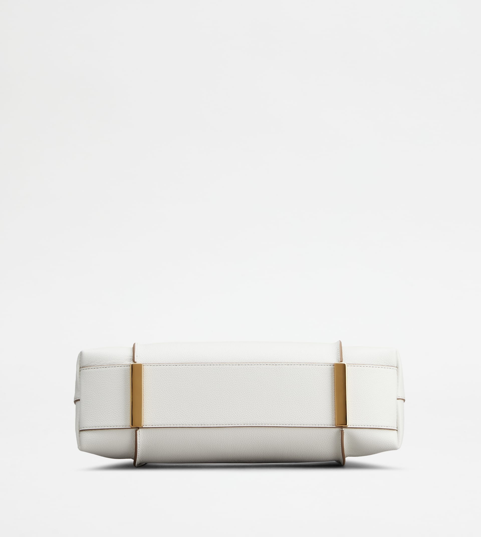 T TIMELESS HOBO BAG IN LEATHER SMALL - WHITE - 3