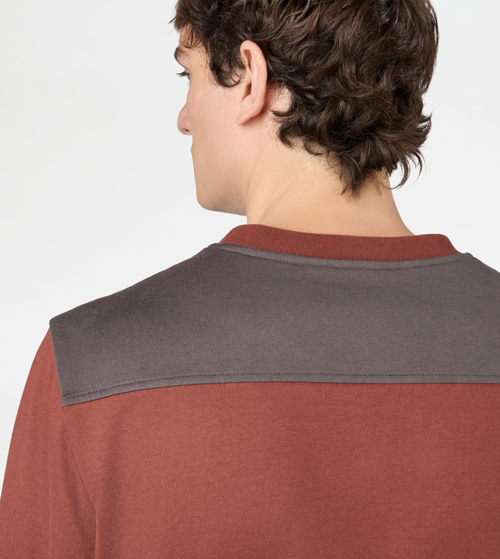 T-SHIRT IN JERSEY - BROWN - 5