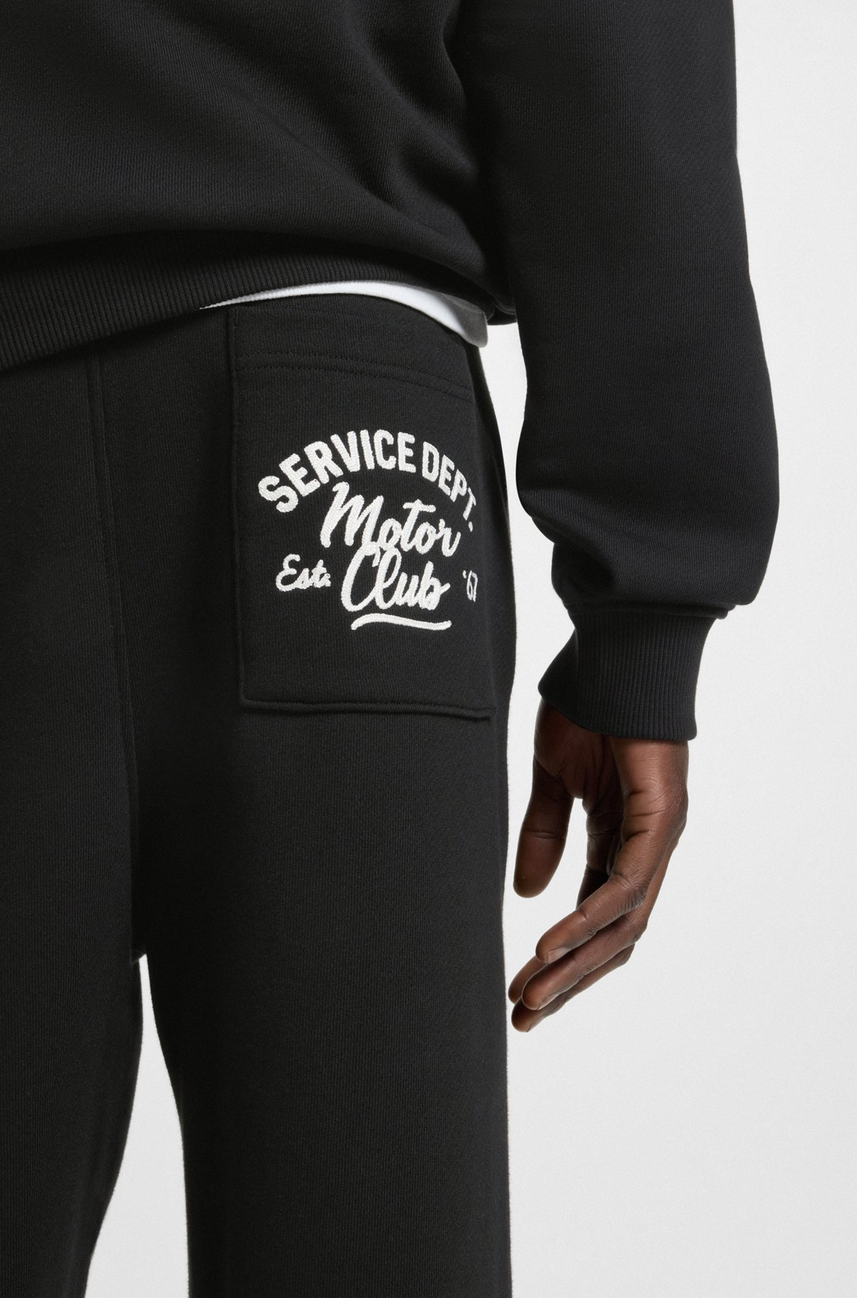 COTTON-TERRY TRACKSUIT BOTTOMS WITH EMBROIDERED GRAPHICS - 3