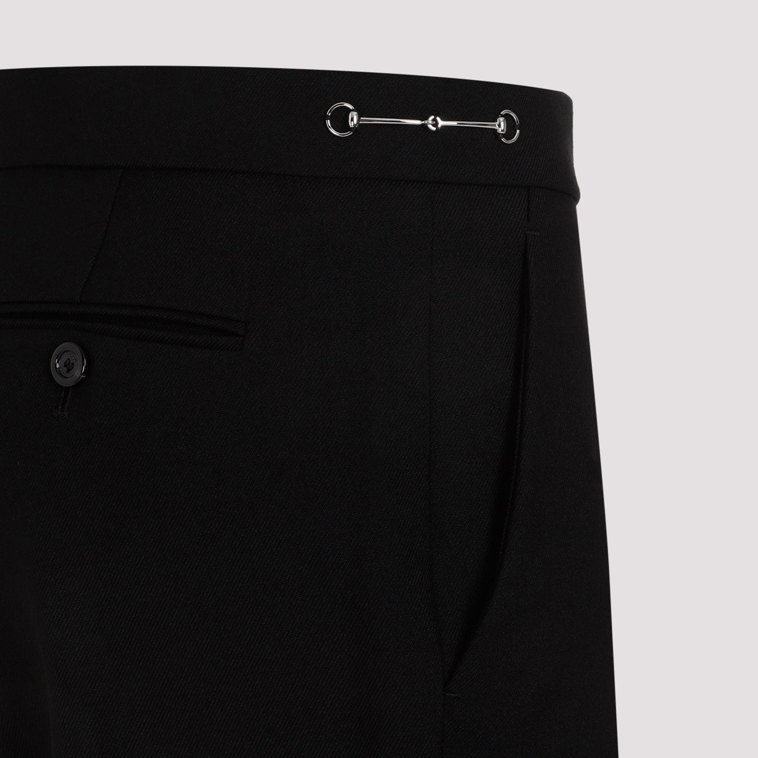 Gucci Black Wool Pants Women - 4
