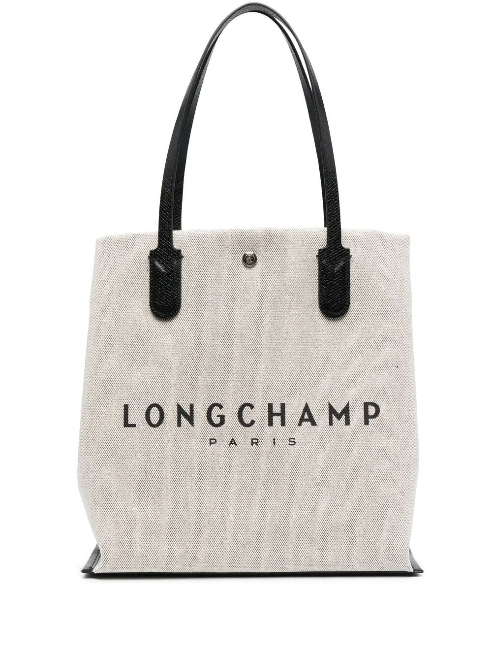 logo-print canvas tote - 1