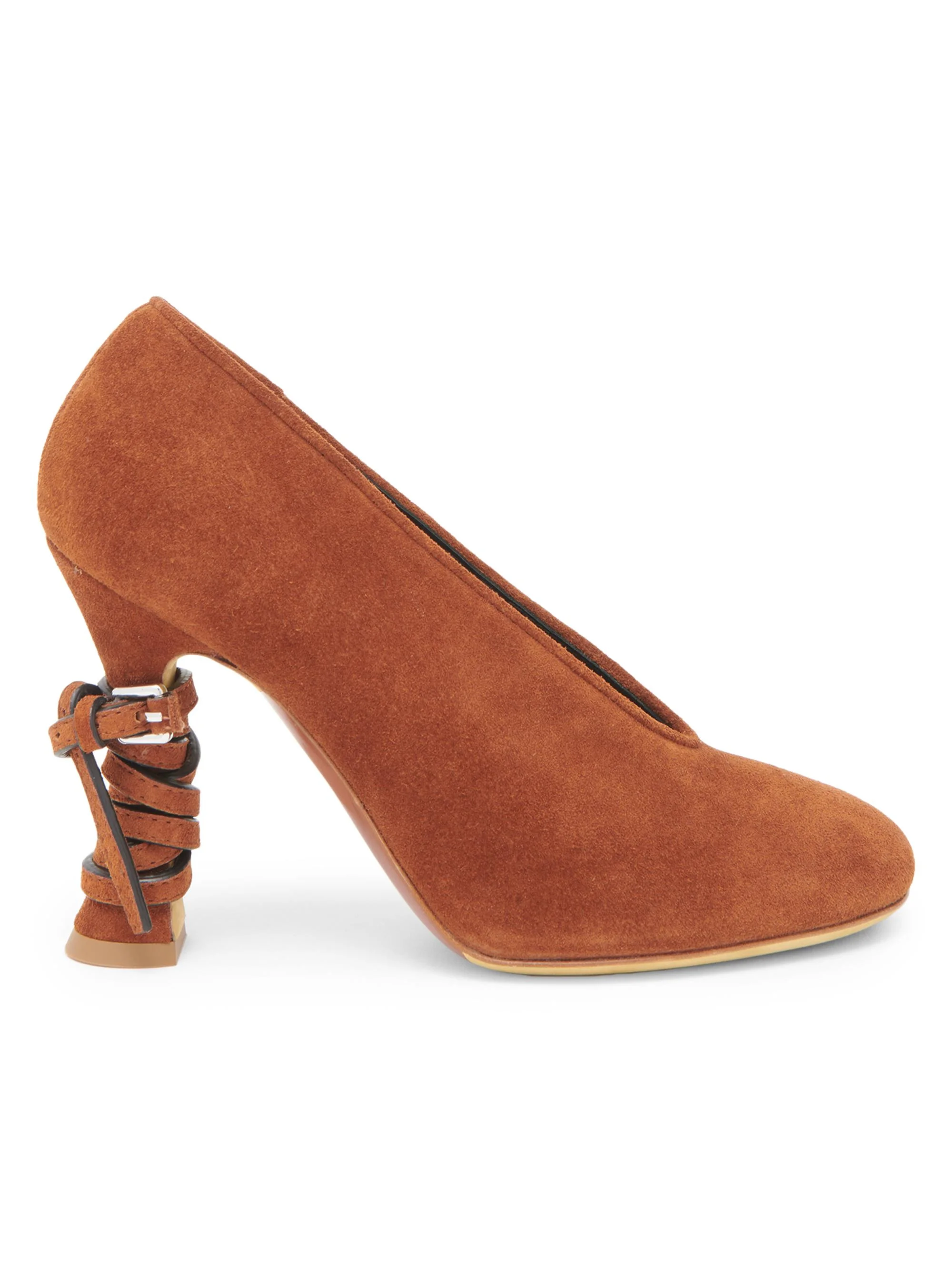 Women's Duck 100M Wrap Suede Pumps - Rust - 1