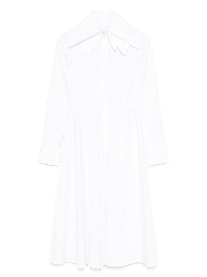 layered-collar shirt dress 1
