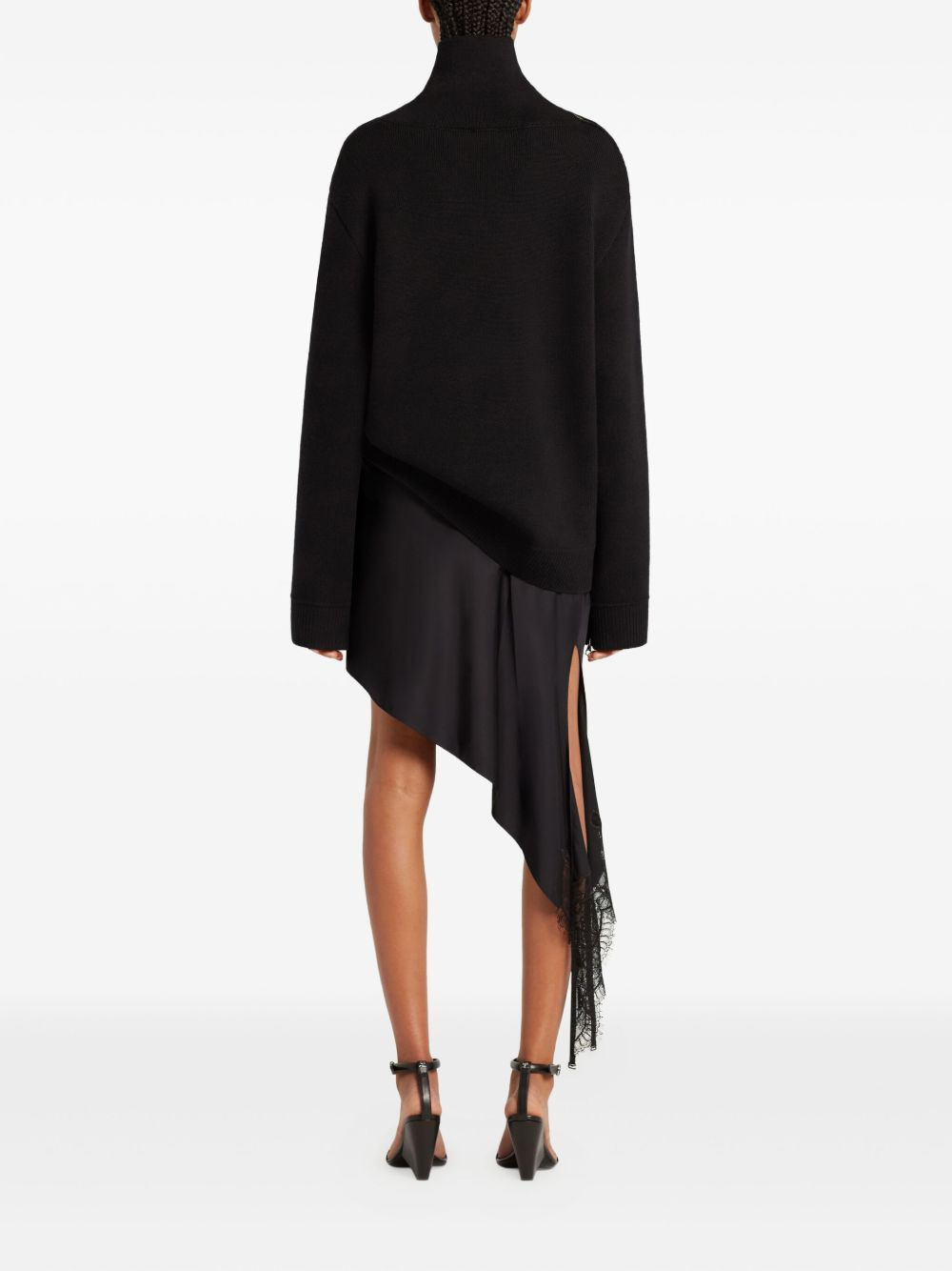 zip-detail turtleneck sweater - 4