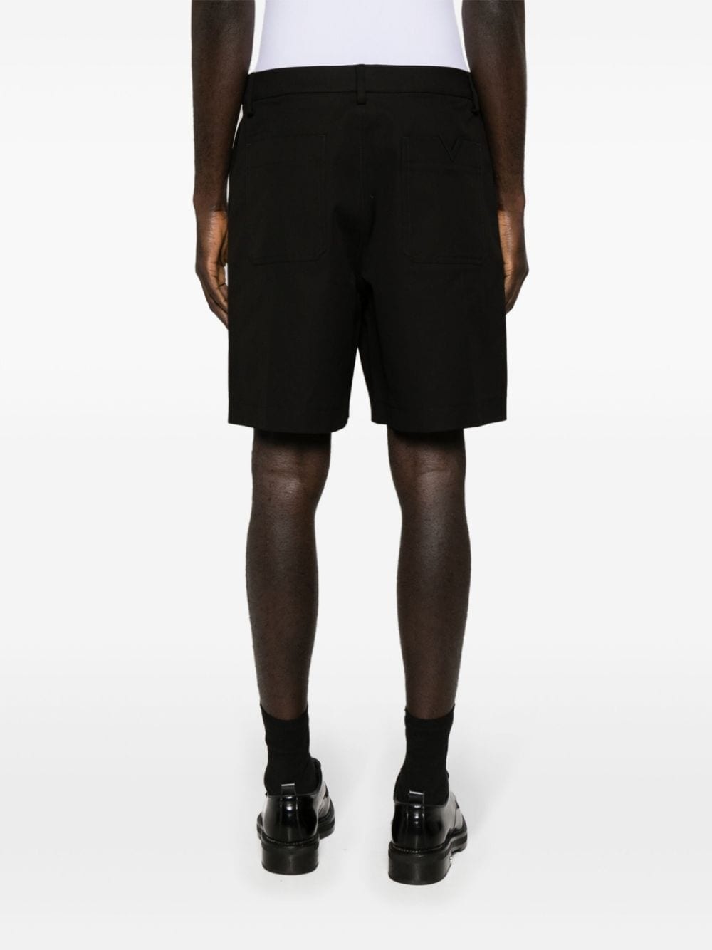 tailored stretch-cotton chino shorts - 4