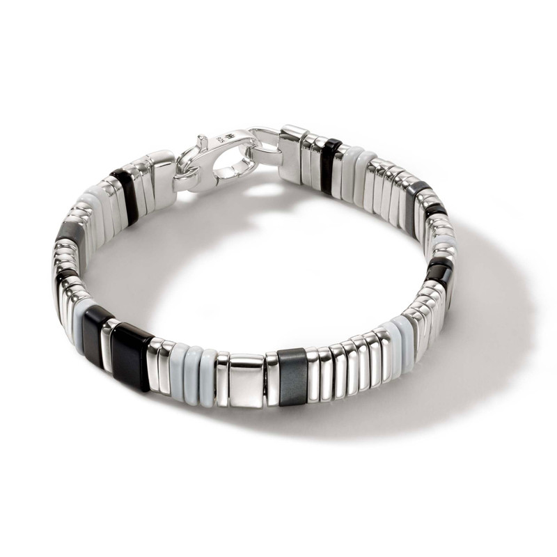 Colorblock Bracelet, Silver 1