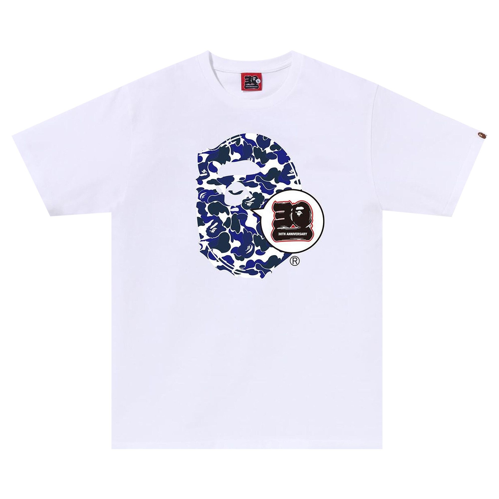 BAPE .Com 30th Anniversary Ape Head Tee Set 'White' - 1