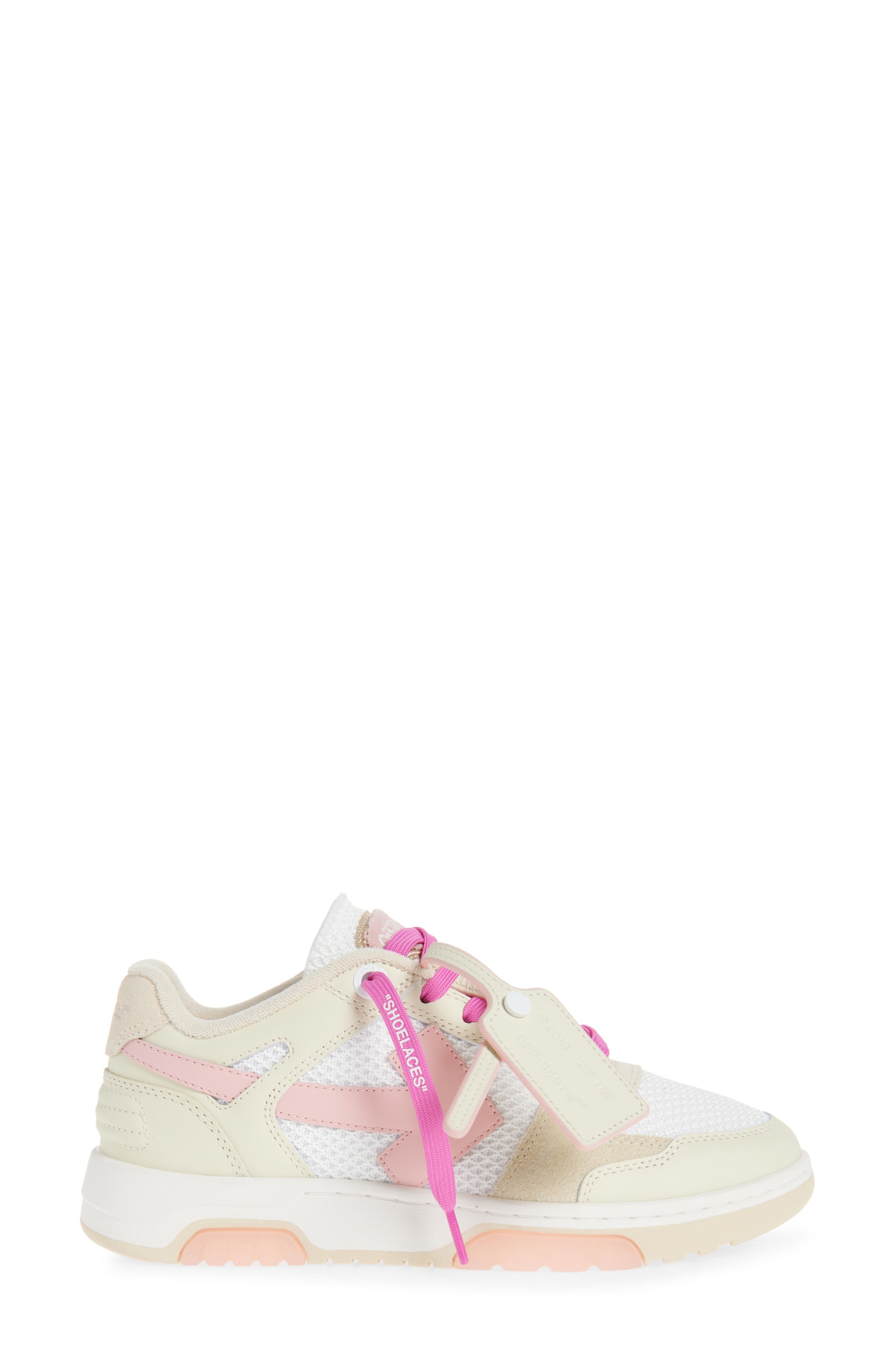 Off-White Slim Out of Office Sneaker in Pink - 3
