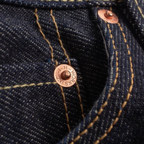 IH-777-21 21oz Selvedge Denim Slim Taper Indigo - 9