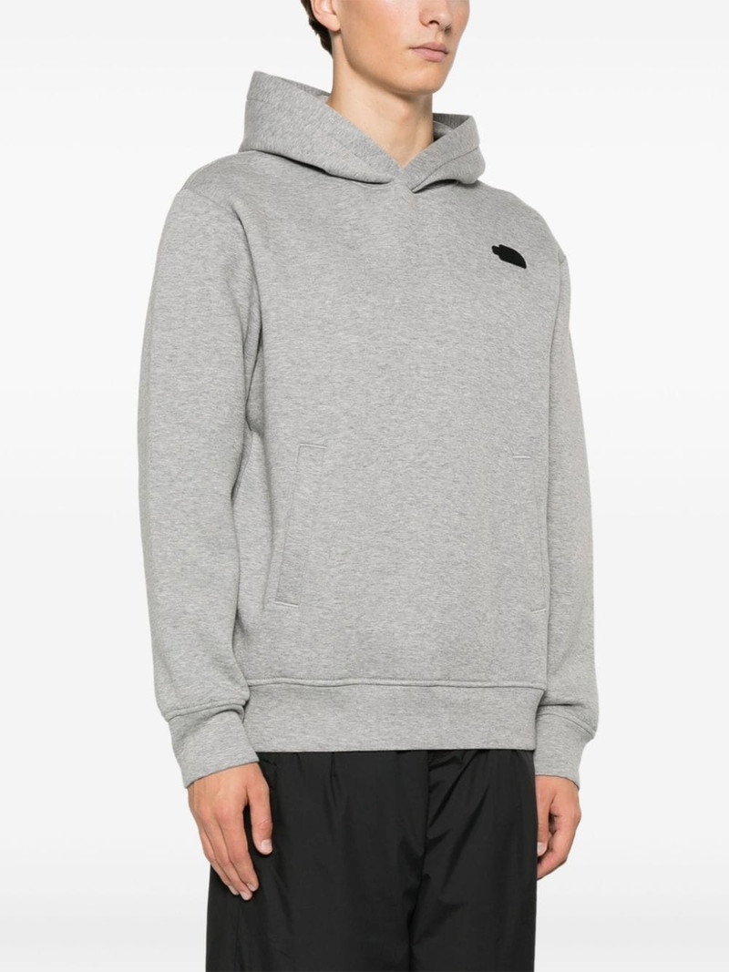 rubberised-logo hoodie 3